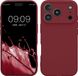 kwmobile telefoonhoesje geschikt voor Apple iPhone 18 Pro / iPhone 17 Pro - Hoesje voor smartphone - Precisie camera uitsnede - In bordeaux-violet