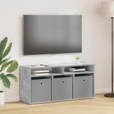 Maison Exclusive - meuble bas avec tiroirs béton gris 102 x 32 x 48,5 cm