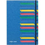 PAGNA Deskorganizer Classic 12 Fächer 1-12 blauw