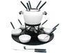 H&h fondue-service emaille 23-delig
