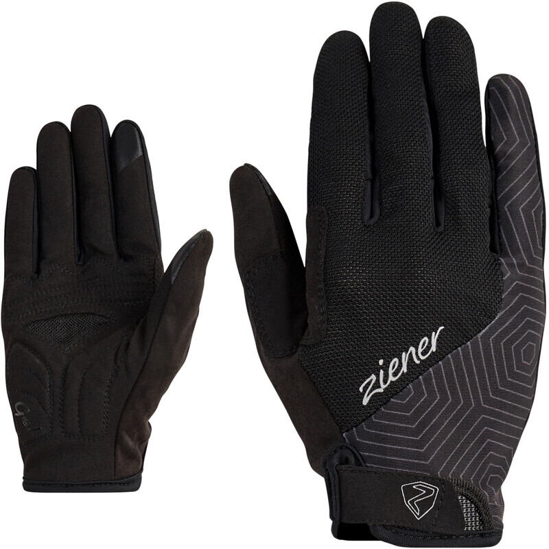 Ziener Ceda Touch Long Bike Gloves Women, zwart