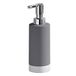 Gedy G-New Mizar, grijze dispenser, zeepdispenser voor badkamer, van keramiek, afmetingen 19,2 x 6,4 x 6,4 cm en gewicht 0,244 kg, R&E-design, uniek