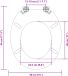 vidaXL Toiletbril Bruin Bewerkt Hout 44 x 38 cm