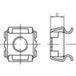 TOOLCRAFT 159332 Cage nuts M4 Steel Galvanized 1000 piece(s)