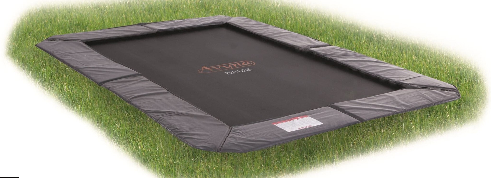 Avyna Pro-Line 238 flatlevel trampoline rechthoek 380x255cm Grijs