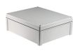 RS PRO Polycarbonaat universele behuizing grijs buitenmaat 344 x 289 x 117mm IP65