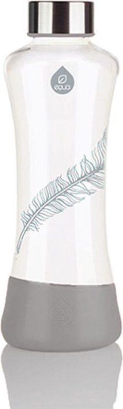 Equa Esprit Squeeze Glazen Waterfles - 550 ml - Feather