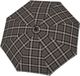 Doppler Stockholm Stok paraplu 88 cm - 100cm Diameter - check brown-beige