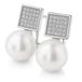 Magneti Amona Jewelry Zilveren Oorbellen met Parel - Zilver 925 - Gerhodineerd - 17 mm