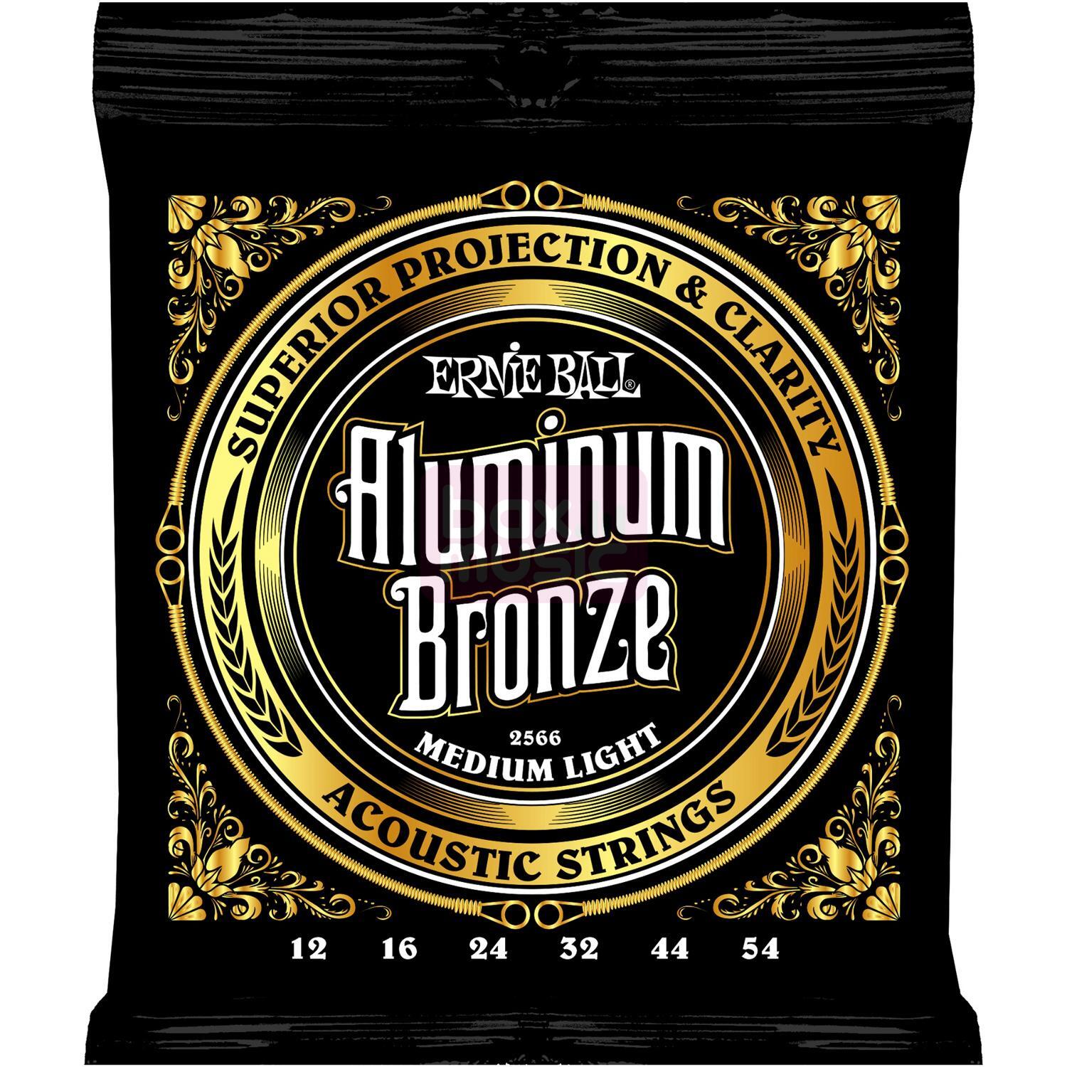 Ernie Ball 2566 Aluminum Bronze Medium Light 12-54