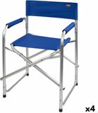 Aktive Inklapbare campingstoel Blauw 56 x 78 x 49 cm (Set van 4)