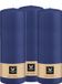 Wiedemann Cilinderkaars/stompkaars - 3x - donkerblauw - 20 x 7 cm - 103 branduren