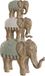Merkloos Home ESPRIT Decoratief figuur, wit, koloniale olifant, 24,5 x 9,5 x 35 cm