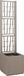 vidaXL Tuinplanter met Trellis Lichtbruin 36 x 36 x 140 cm PP