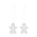 Cooee Design Gingerbread Christmas Decoration 6 cm Stainless Steel