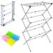Sèche-linge pliable - 3 couches avec 20 pinces