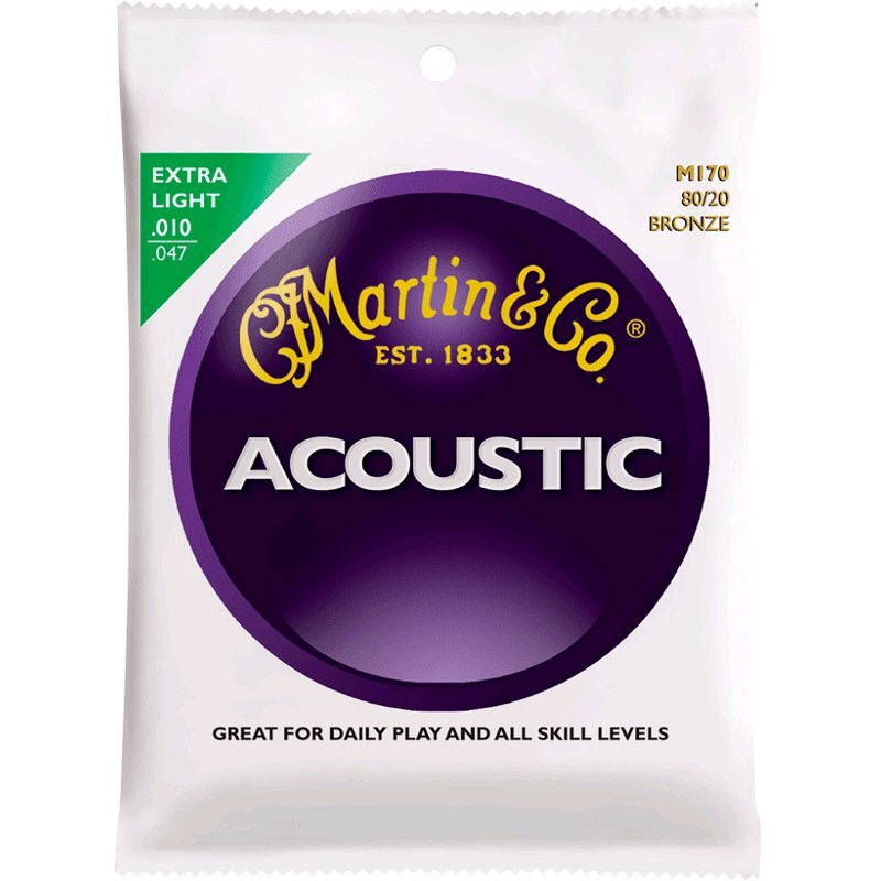 Martin Strings M170 Acoustic Bronze Extra Light snarenset