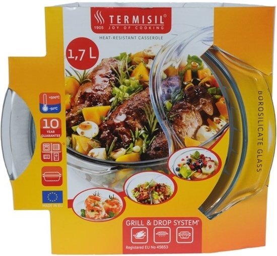 Termisil Ovenschaal & Deksel Glas 1,7ltr