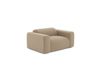 Fauteuil en tissu bouclette taupe