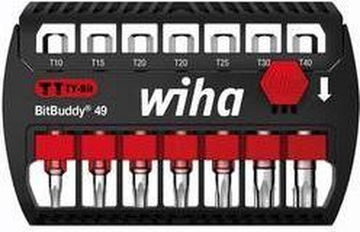 Wiha SB 7946TY-505 BitBuddy 49 42115 Bitset 7-delig Torx plus - 4010995421151