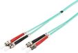 Digitus DK-2511-03/3 Glasvezelkabel OM3 3m ST/ST Duplex Aqua