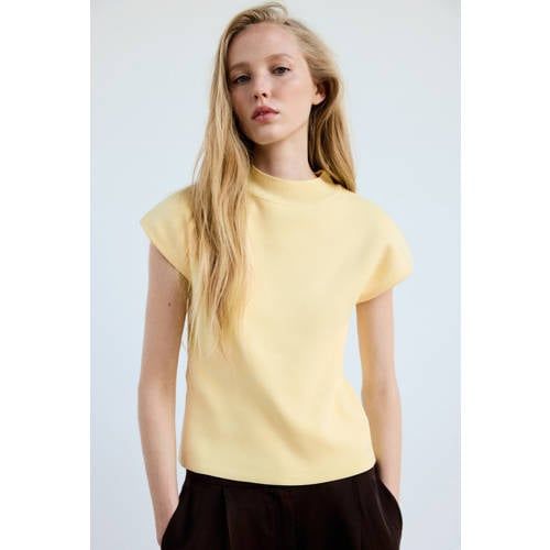 Mango Gebreide Top - Geel