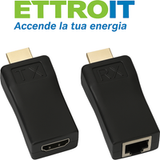 Ettroit Extendeur HDMI vers RJ45 30m pour câble Cat 5e/6, 1080p