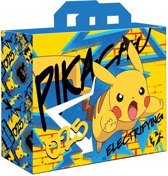 Pokémon Pikachu Shopping Bag - 30L - 45x40x20cm - Recycled Material