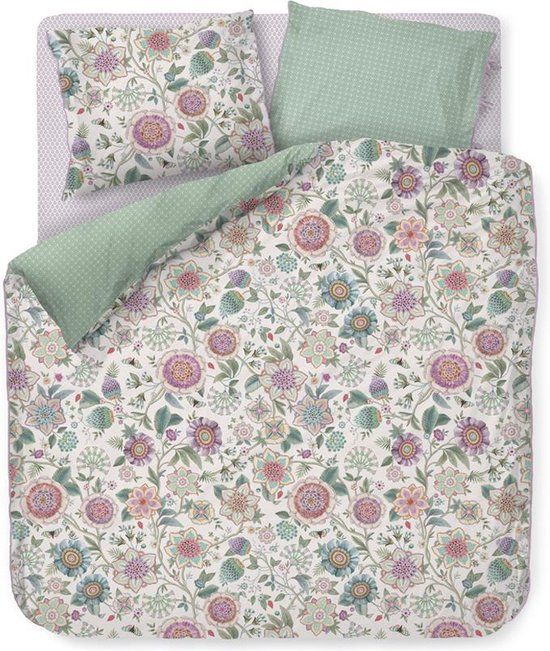 Pip Studio Viva Las Flores Dekbedovertrek Lits-jumeaux - 240x200 cm - Green