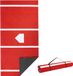 StarTech Baseball trainingsmat, 366x183 cm - Trainingspad voor de slagkooi - Baseballmat met home plate - Grasmat met anti-vervagingscoating - Draagbare trainingshulp - Softballmat voor buiten, rood