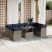 Maison Exclusive - Salon de jardin 10 pièces avec coussins, gris, polyrotin