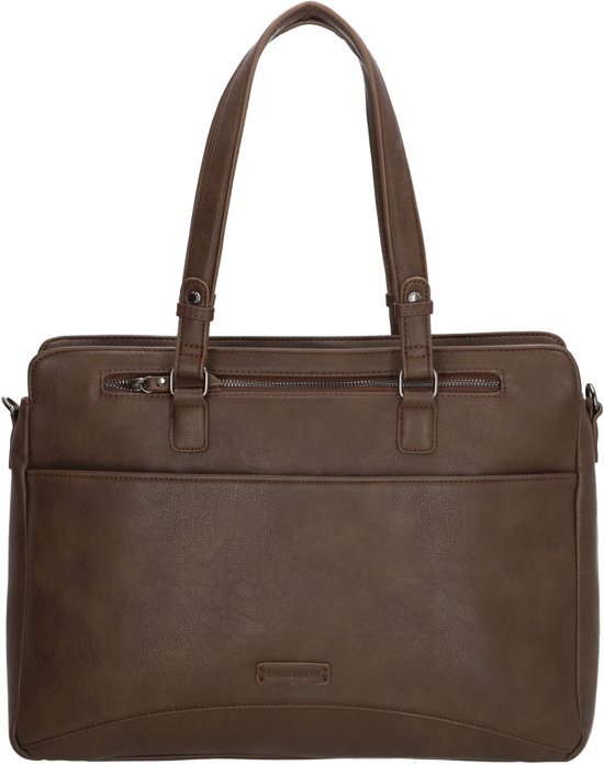 Enrico Benetti Lily 66450 dames laptoptas/ business tas 15"- Bruin