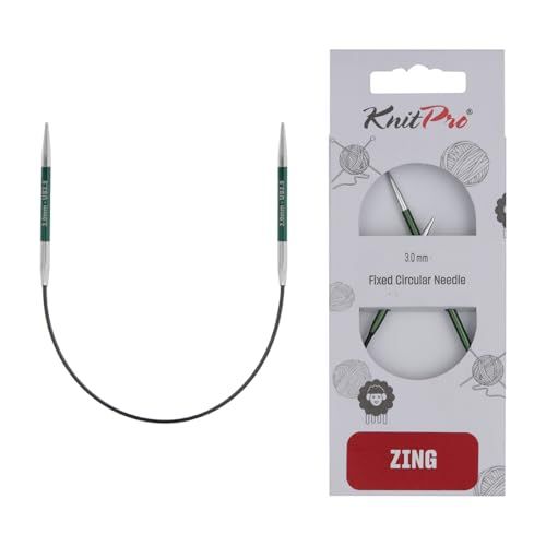 KnitPro Zing vaste breinaalden – rondbreinaalden 22,5 cm x 3 mm