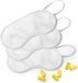 Merkloos Makito Western Europe 10x slaapmasker met oordoppen - wit - verduisterend travel masker - kinderen en volwassenen