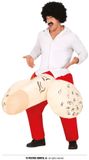 FIESTAS Guirca - Piemel Kostuum - Opblaasbare Ontsnapte Piemel Broek Man - Rood, beige - Maat XL/XXL