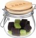 5five Weckpot/voorraadpot - 500 ml - glas - houten deksel en beugelsluiting
