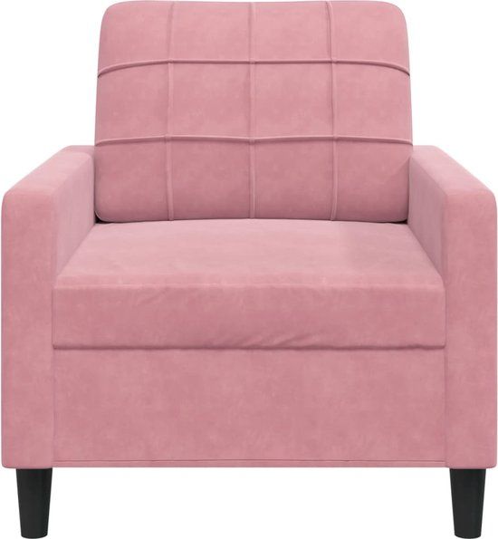 vidaXL Fauteuil fluweel roze