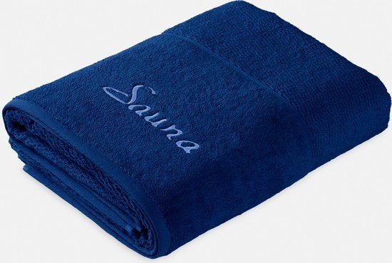 Frottana Pearl, Badhanddoek, 80 x 200 cm, Katoen, Marineblauw