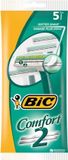 BIC Comfort 2 Wegwerpscheermesjes voor mannen - 5 Stuks