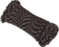 vidaXL Multifunctioneel touw 4 mm 50 m Zwart en Rood PP