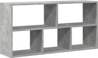 vidaXL Wandplank 100x25x50 cm bewerkt hout betongrijs