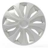 Autostyle Wieldoppen 14 inch Platin Zilver