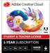 Adobe Creative Cloud (all apps) Student & Teacher edition - 1 Jaar - 100GB Cloud