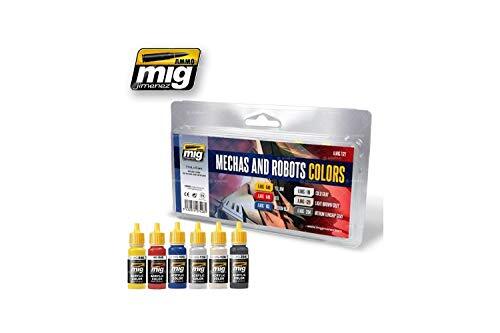 AMMO MIG-7127 Mechas en Robots Kleuren Acrylverf Set, Multicolor