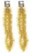 Merkloos / Sans marque Koopman International Kerst folieslinger - 2x - goud - 180 cm