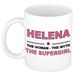 Bellatio Decorations naam cadeau mok - Helena - Woman Myth Supergirl - koffiemok - 300 ml - collega - moederdag