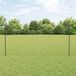 VidaXL Euro-hek met palen 10 x 1,2 m pvc-coated staal grijs mesh