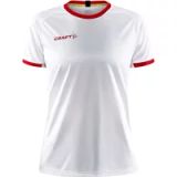Craft Progress 2.0 Graphic Shirt Korte Mouw Dames - Wit / Bright Red | Maat: XL