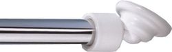 Kleine Wolke schuine wand houder voor douchestang ø2,5 cm, wit