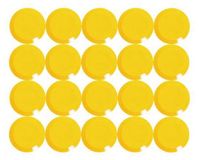 MAUL Magneet MAULpro rond 20 stuks geel